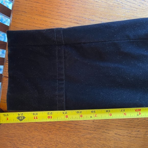 Gallery Velvet Double Breasted Black Pea Coat Blazer Size S - Picture 16 of 16